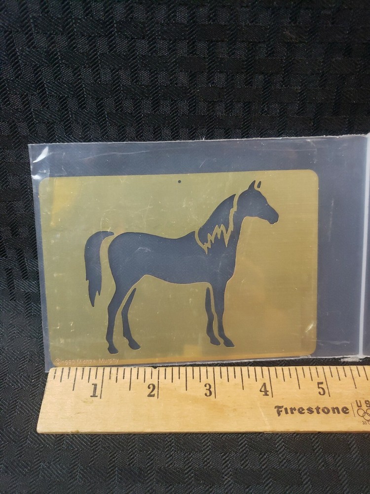 1990 Michael Murphy Brass Horse Stencil
