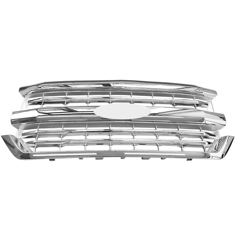 For 2016 2017 2018 Chevy Silverado 1500 Front Bumper Upper Grille Chrome Silver