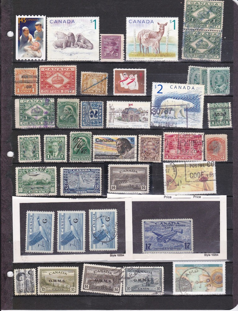 Canada stamps assorted