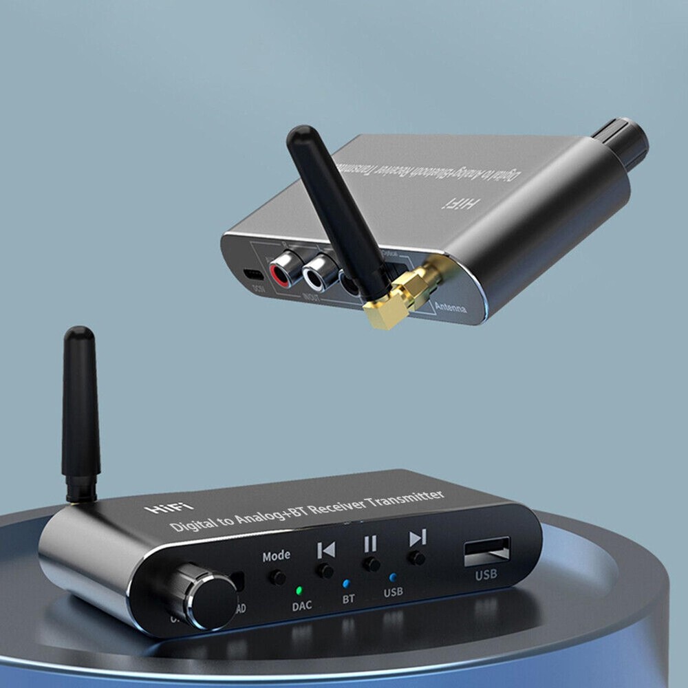 USB-C Type Bluetooth Digital to Analog RCA Audio Adapter Receiver Transmitter