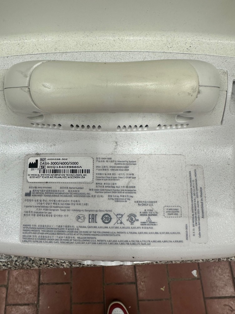 GE DASH 5000 MULTI-PARAMETER PATIENT MONITOR