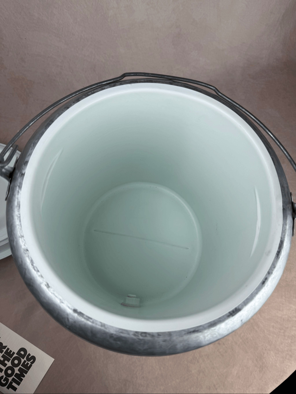 Vintage Gott Galvanized Metal 2 Gallon Water Jug Cooler Silver NOS