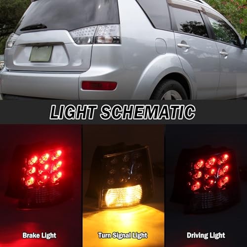 Right Side Tail Light Assembly for Mitsubishi Outlander EX Outer right side