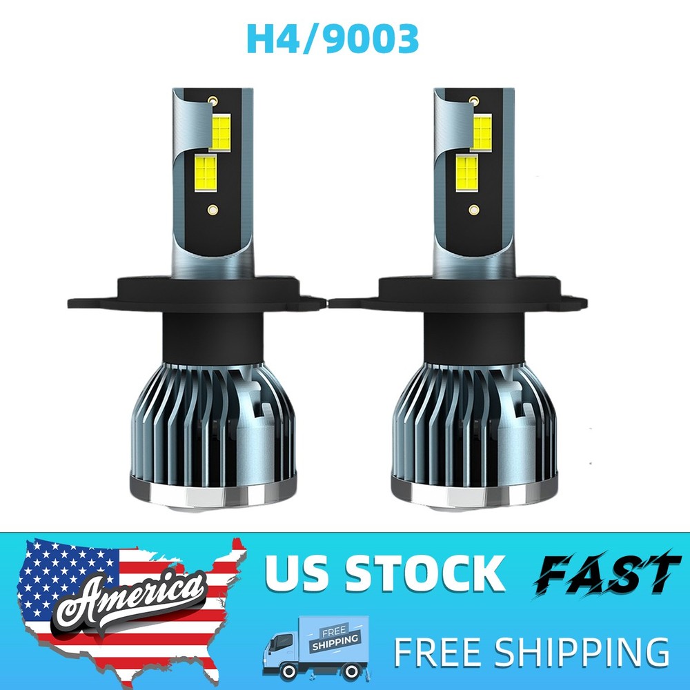 2X H4/9003 LED Headlight Bulb Conversion Kit High/Low Beam Super Bright 6500K