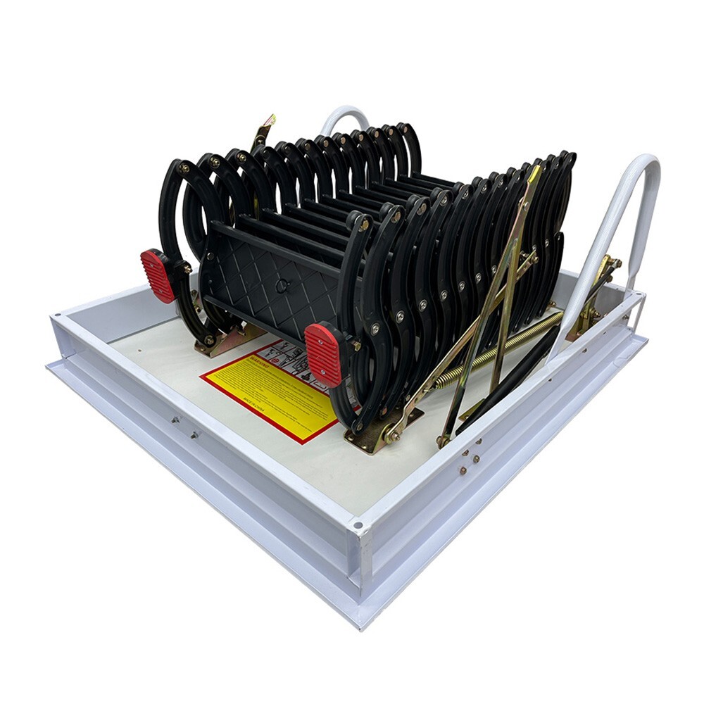 Pull-down Ceiling Folding Stairs Retractable Loft Attic Stairs 31.5*35.43inOpen