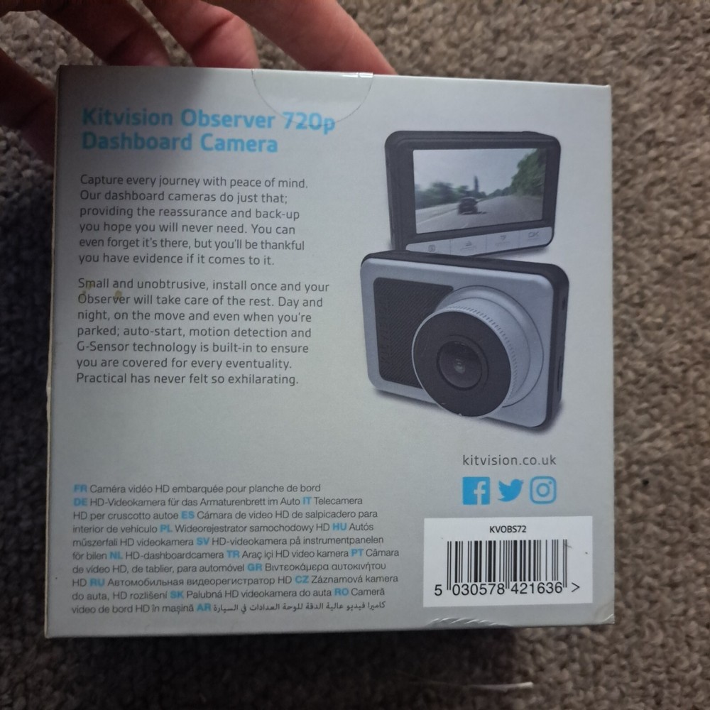 Observer Dashboard Camera 720p