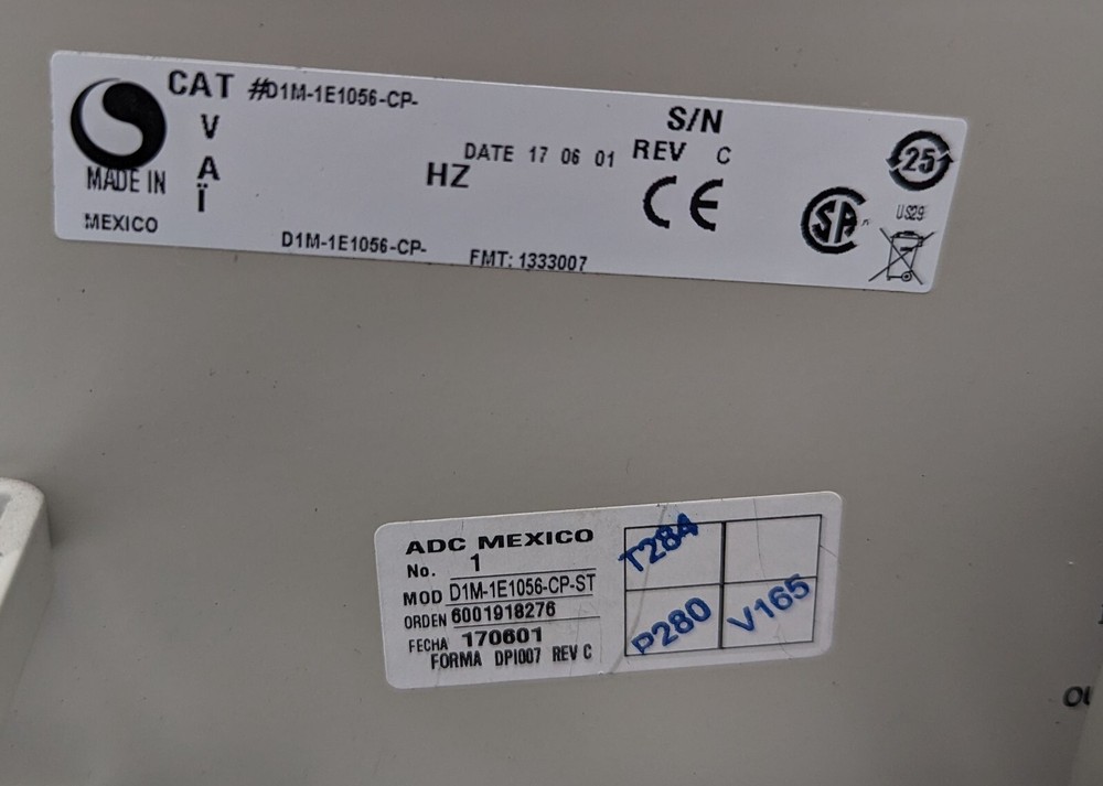 ADC Model D1M-1E1056-CP-ST 56 Circuit DSX-1 Interconnect Panel - Working Pull