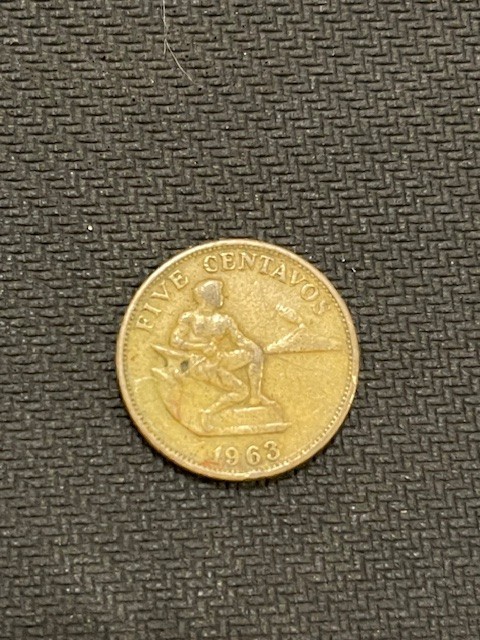 1963 Philippines 5 Centavos Coin