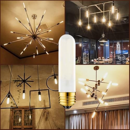 40 Watt T10 Clear Tubular Incandescent Light Bulb, Vintage Style Misty-white-60