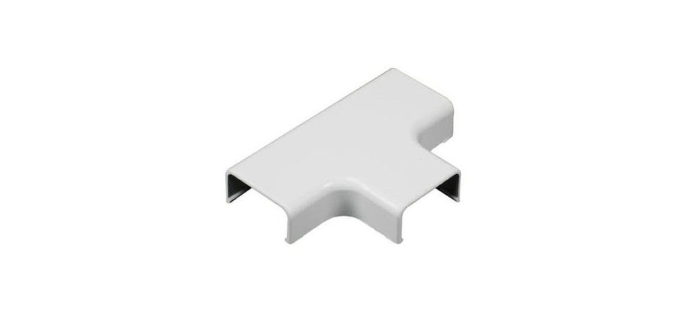 Wiremold C51 Wireway Elbow T-Fitting, Plastic, White