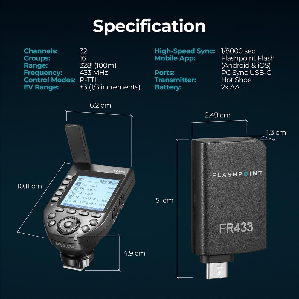 Flashpoint FT433N TTL Wireless Flash Trigger for Nikon