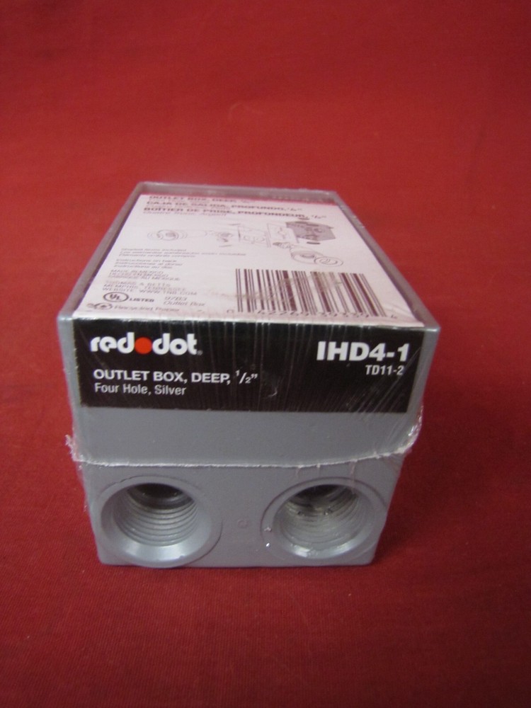 IHD4-1 Red Dot Wet Location Outlet Box NEW!! #6