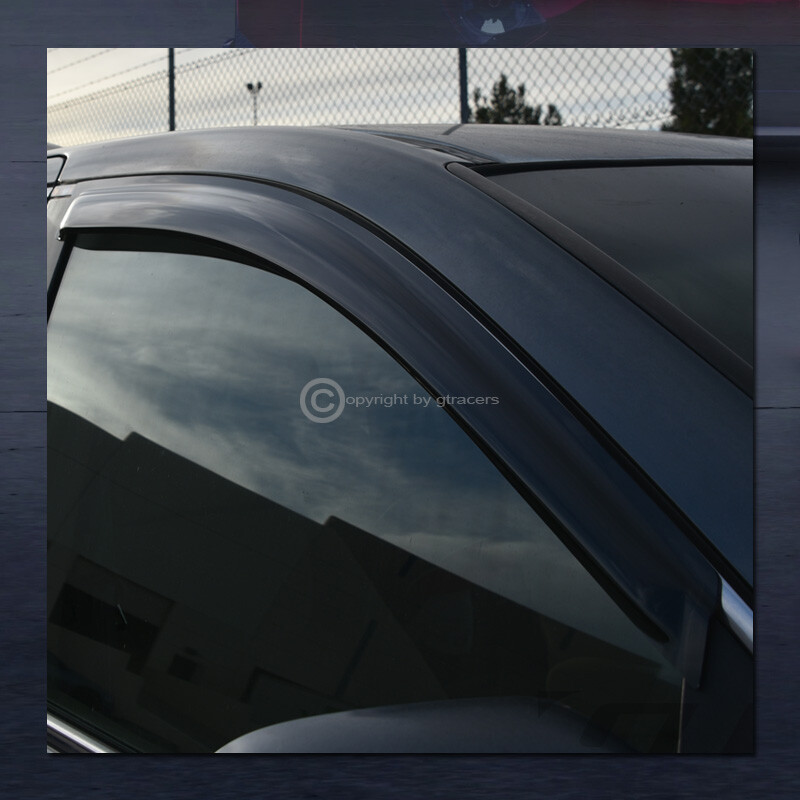 For 2007-2013 Chevy Silverado Ext Cab Sun/Rain Guard Deflector Window Visors 4Pc