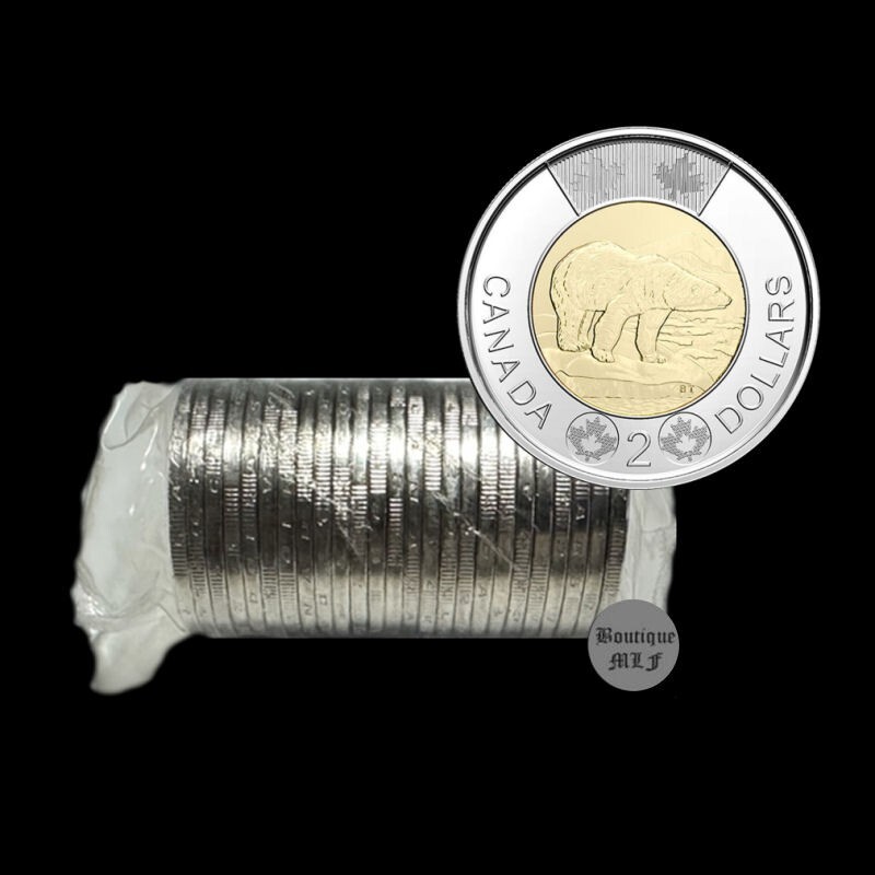 2013 Polar bear,  $2.00 coins UNCIRCULATED from roll