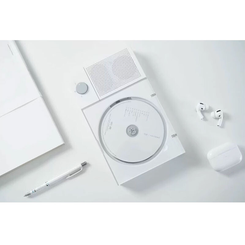 TINYL SPLIT 3-IN-1 HiFi Magnetic Retro Split CD Player Bluetooth White
