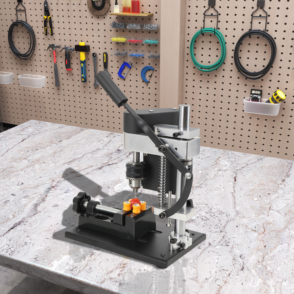 Mini Bench Drill Press Adjustable 7-Speed Small Benchtop Drilling Machine