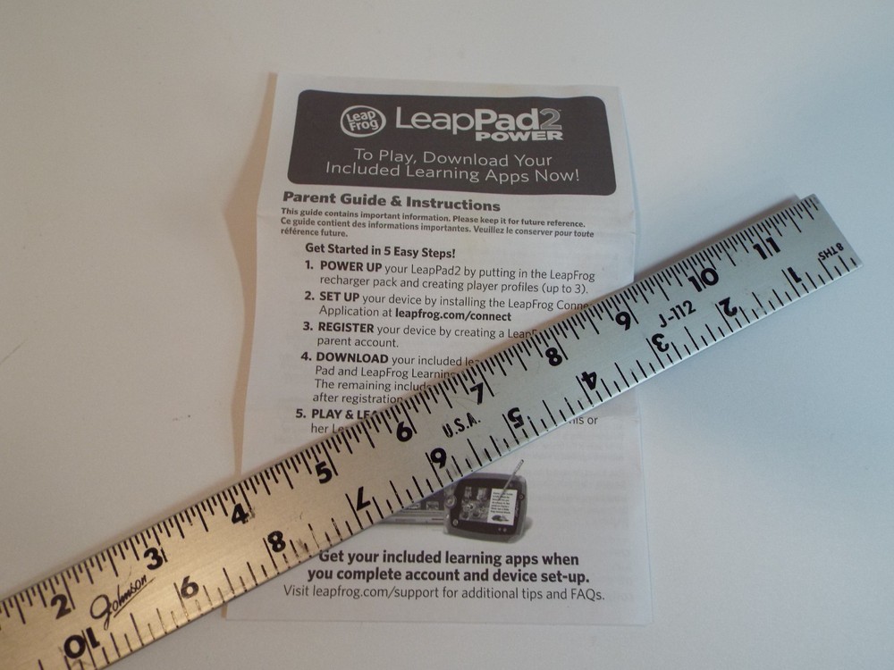 Leap Frog LeapPad2 POWER-PARENT GUIDE & INSTRUCTIONS ONLY***