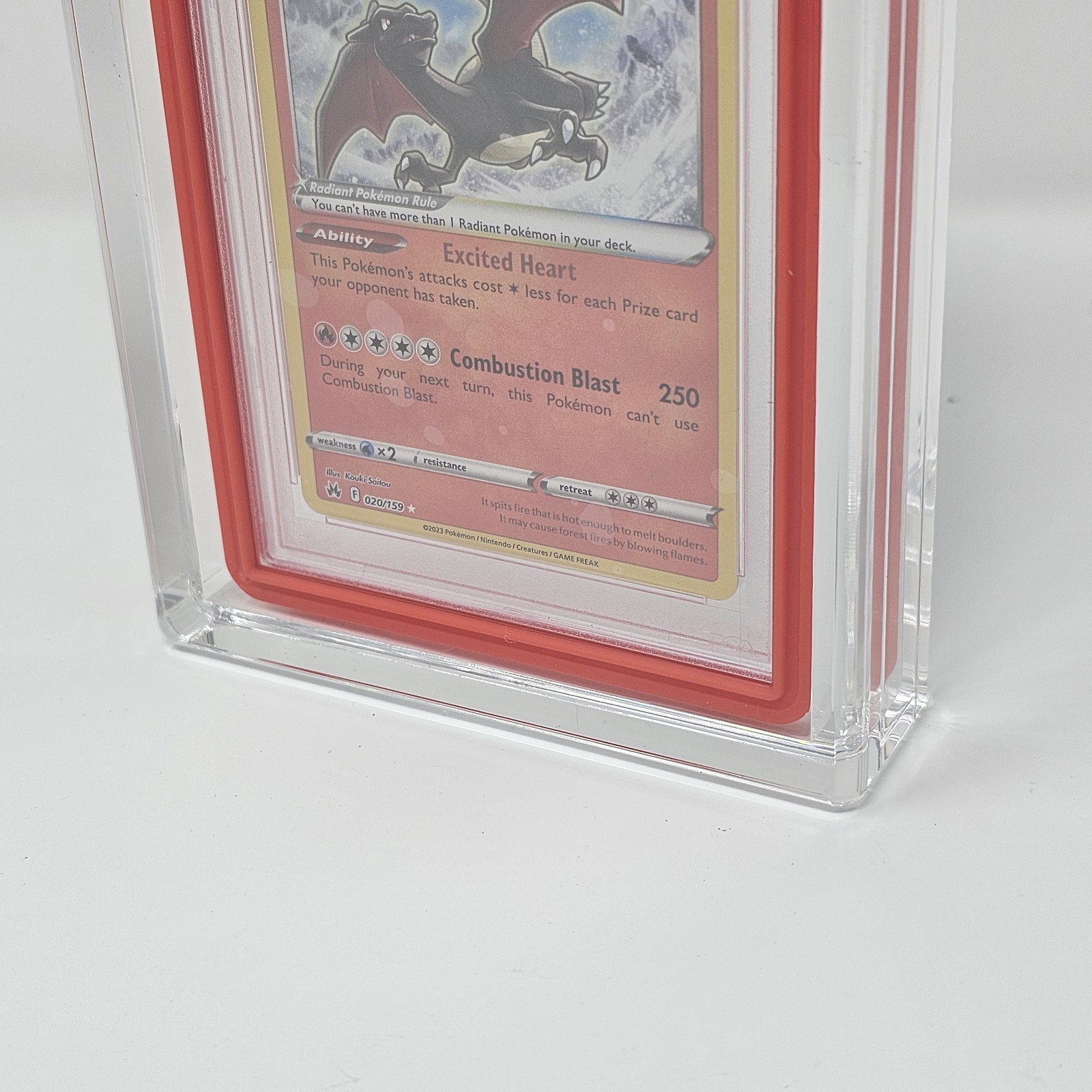 PSA Acrylic Magnetic Phantom Display Case With Graded Guard / Bumper Installed