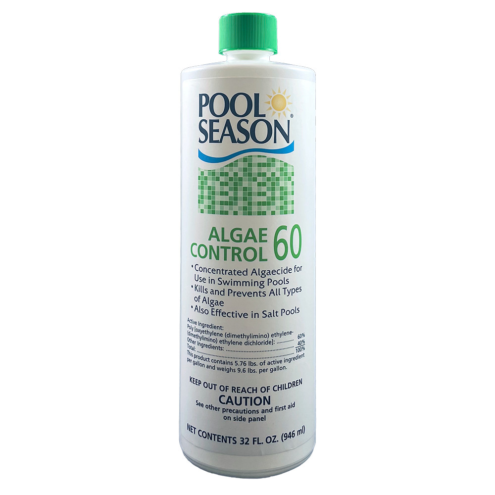 Pool Season 60% Algaecide Halt 60 Algae Control Qt
