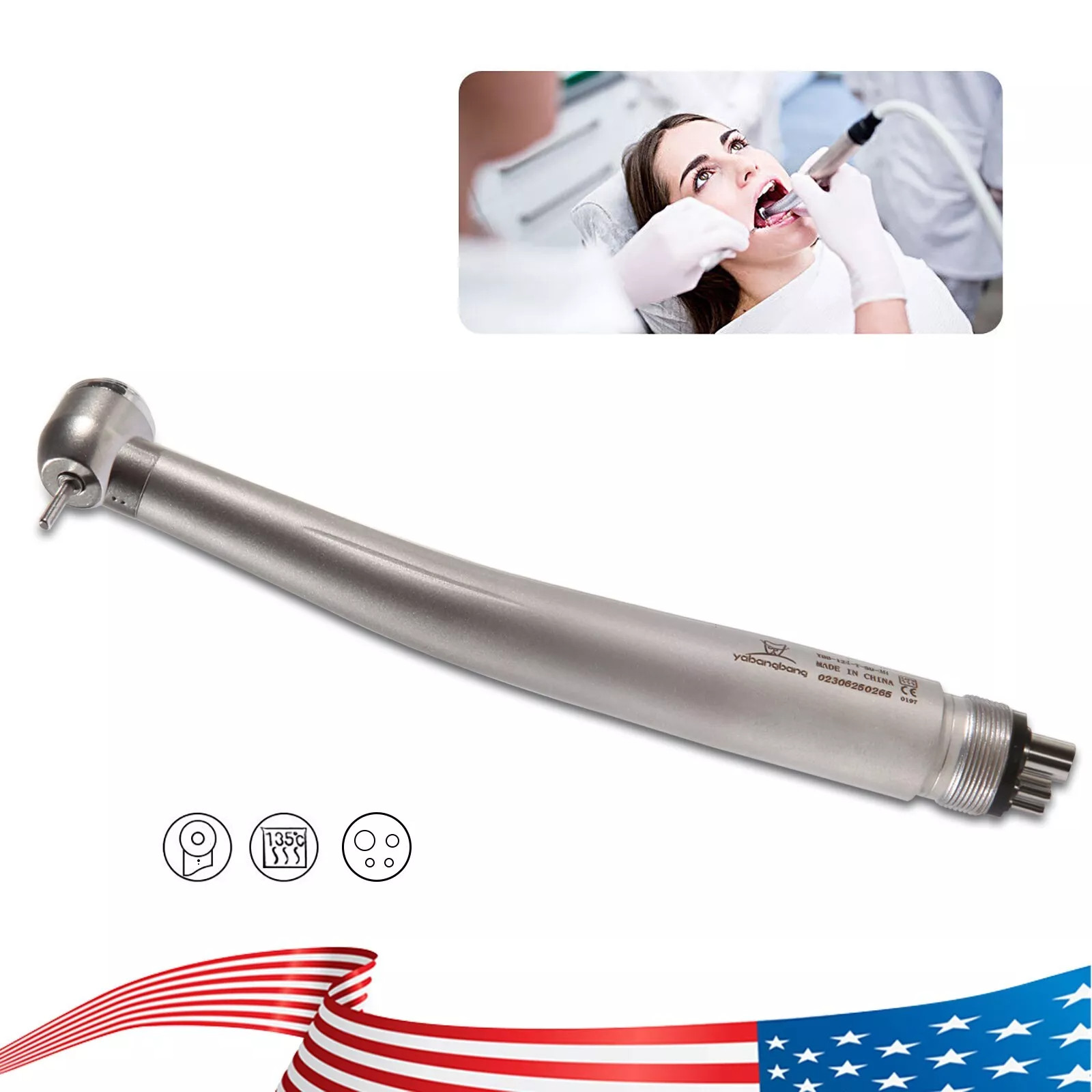 10*NSK Style PANA MAX Dental High Speed Turbine Handpiece Push Button 4Hole SALE