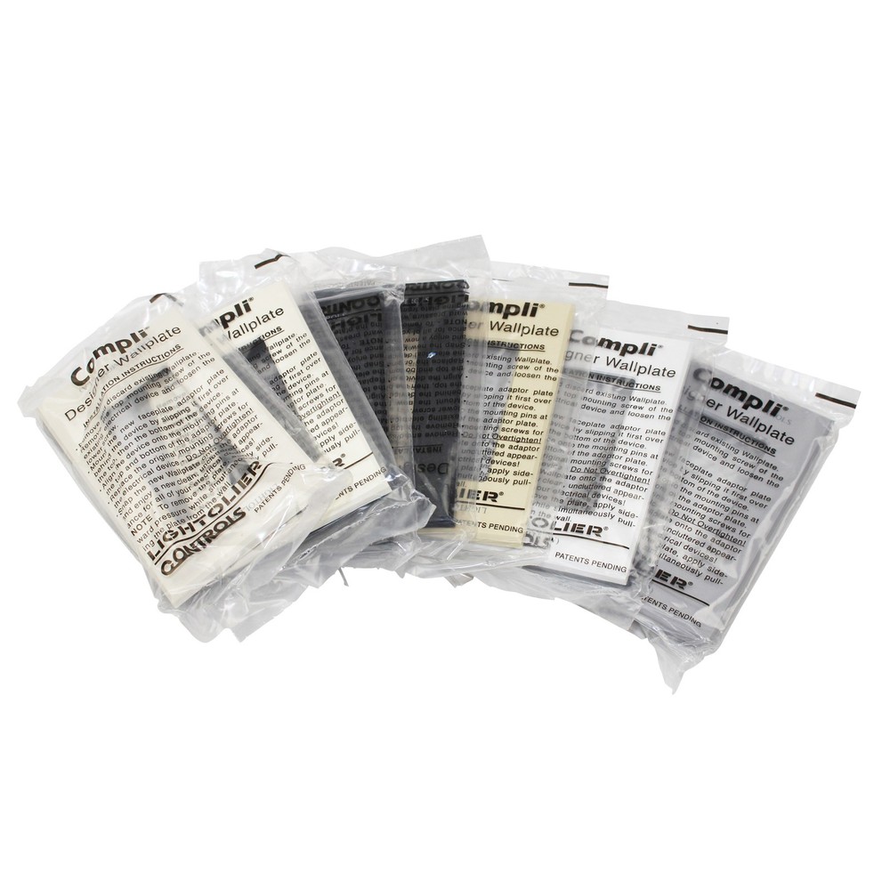 LIGHTOLIER COM-FP1 COMPLI FACEPLATE FINISH EXAMPLES, 7 DIFFERENT COLORS (7 PACK)