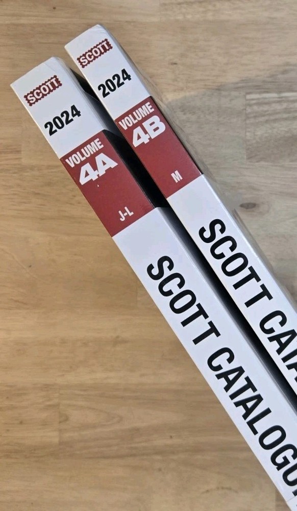2024 Scott Standard Postage Stamp Catalogue Vol 4A & 4B Set J-M Reference