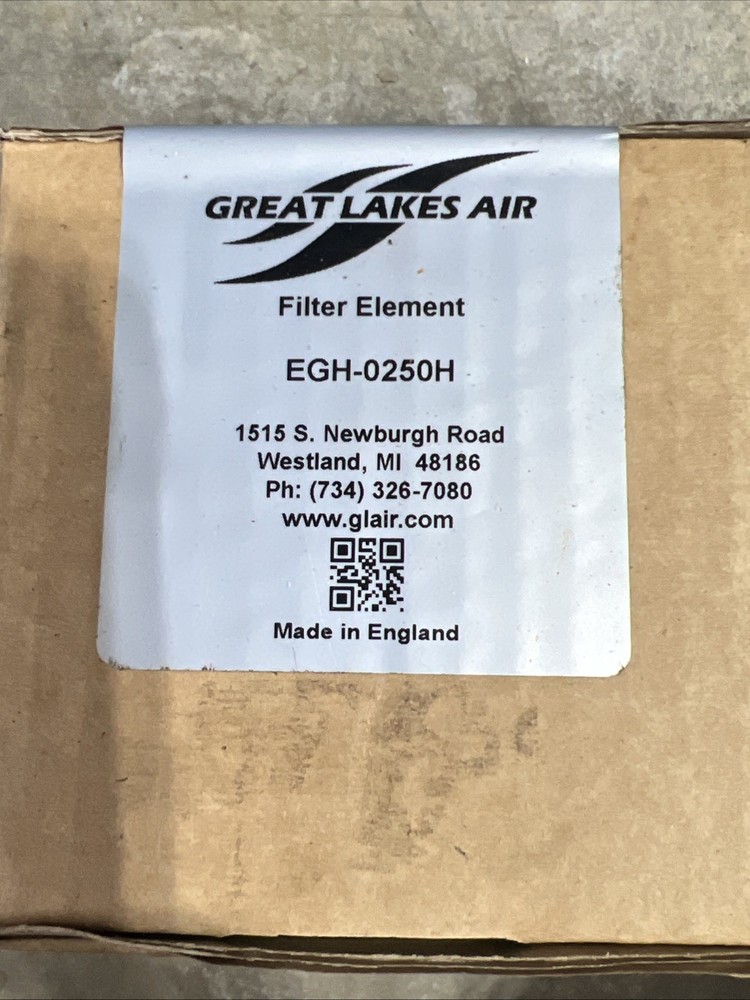 GREAT LAKES # EGH-0250-H HIGH EFFICIENCY COALESCING FILTER ELEMENT