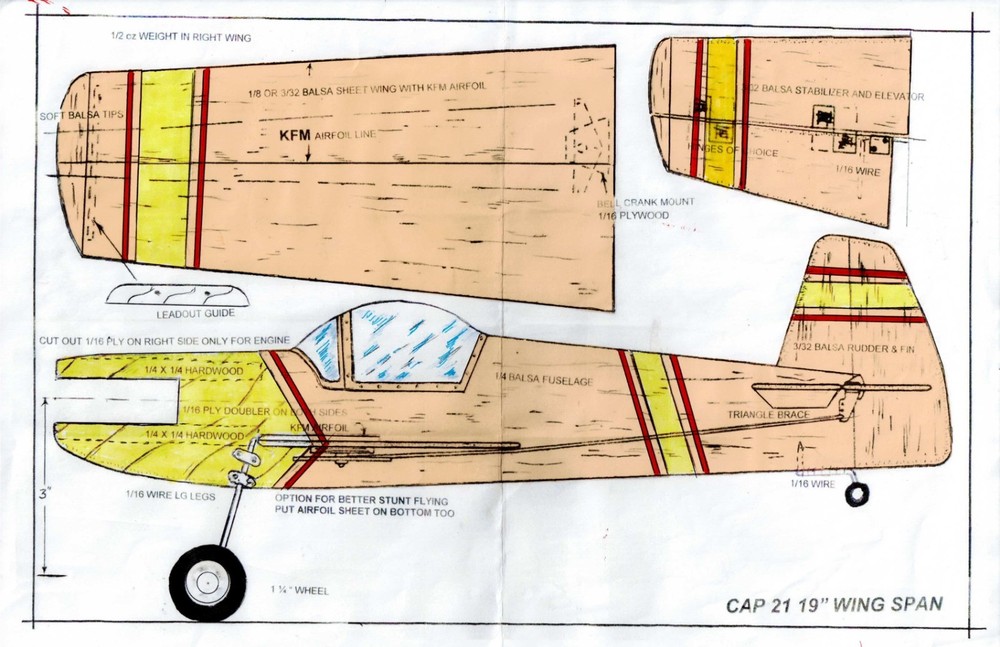 1/2 A profile"Cap-21 " U-Control plans