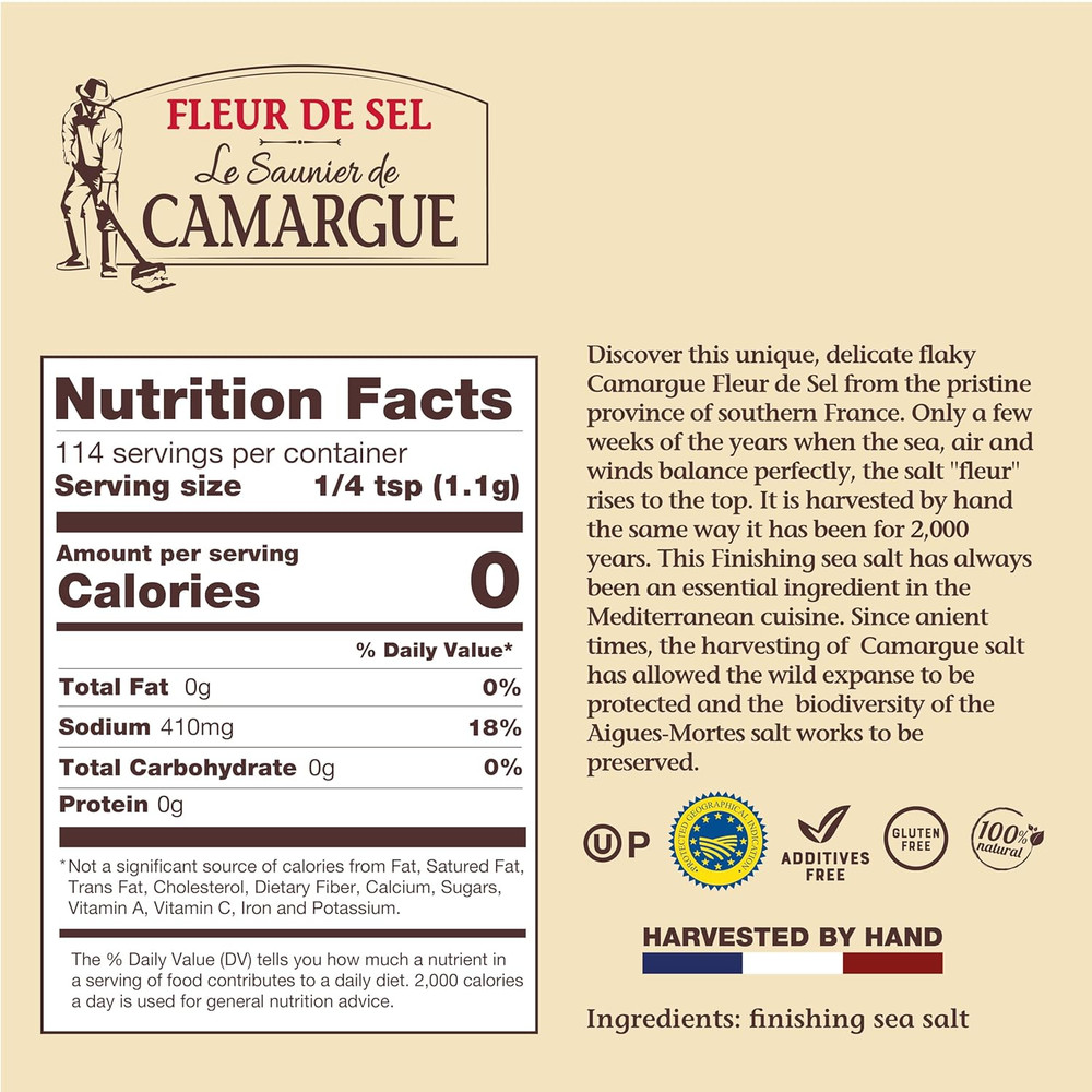 Fleur De Sel Salt, 35.2 Ounce