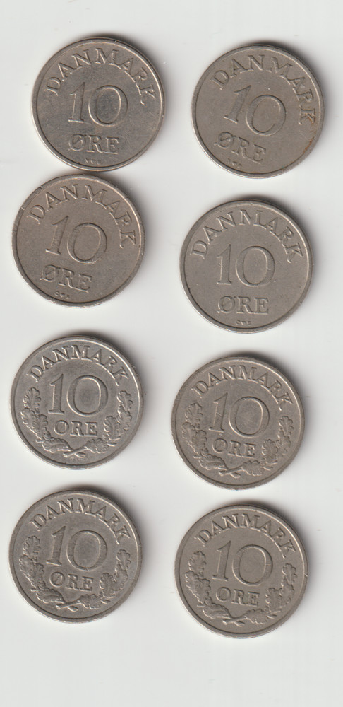 DENMARK 10 ORE--29 different