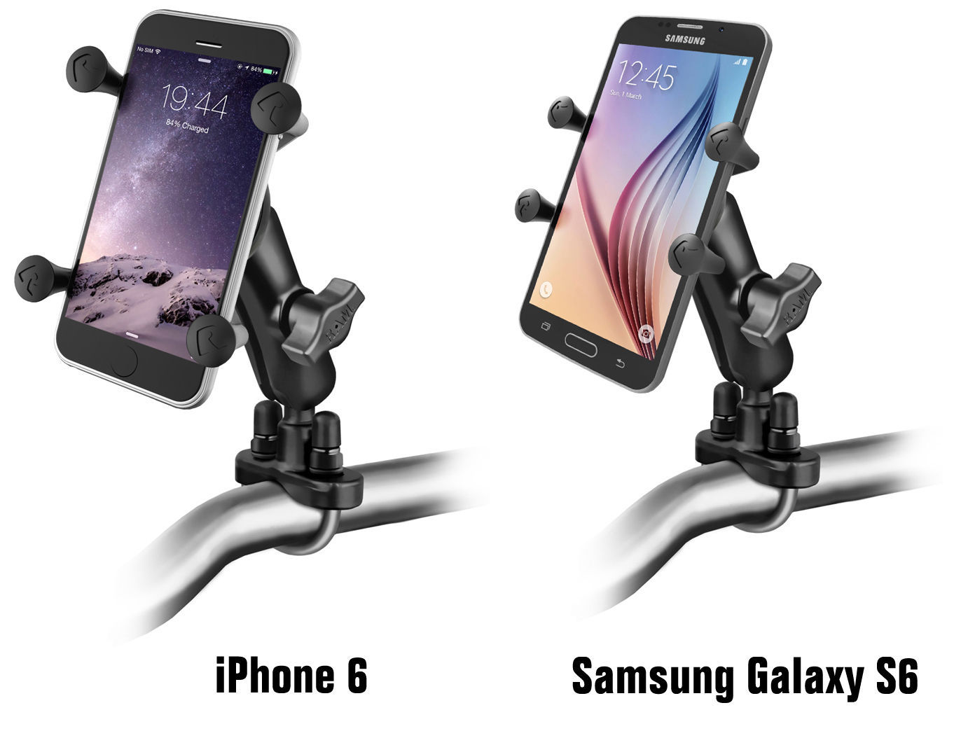 RAM-B-149Z-UN7U RAM Motorcycle Mount with Universal X-Grip SmartPhone Cradle