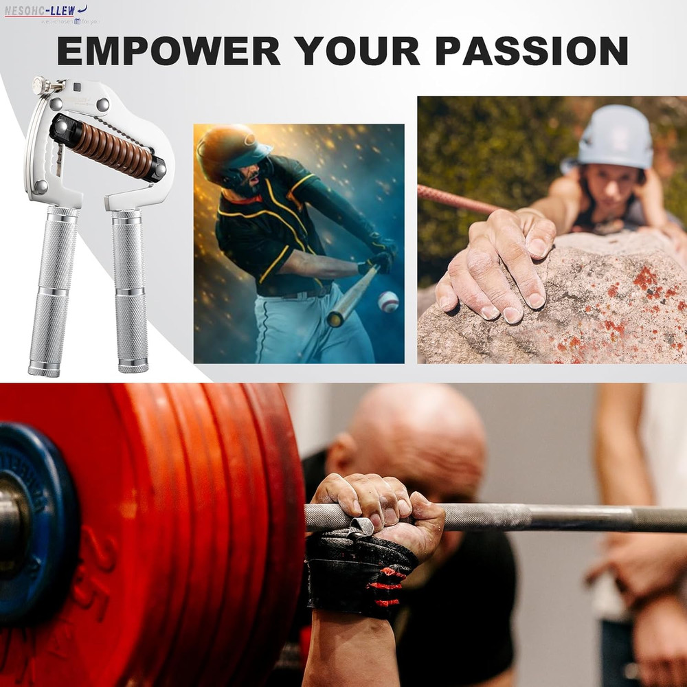 Premium Adjustable Grip Strength Trainer - 55-264 Lbs Resistance Range