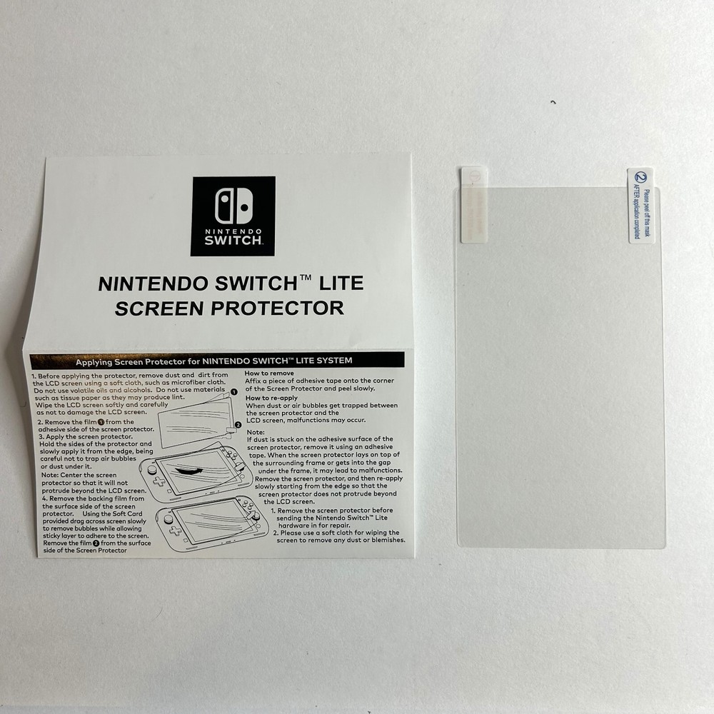 🔥3x Official RDS Clear Screen Protector for Nintendo Switch LITE Gaming Console