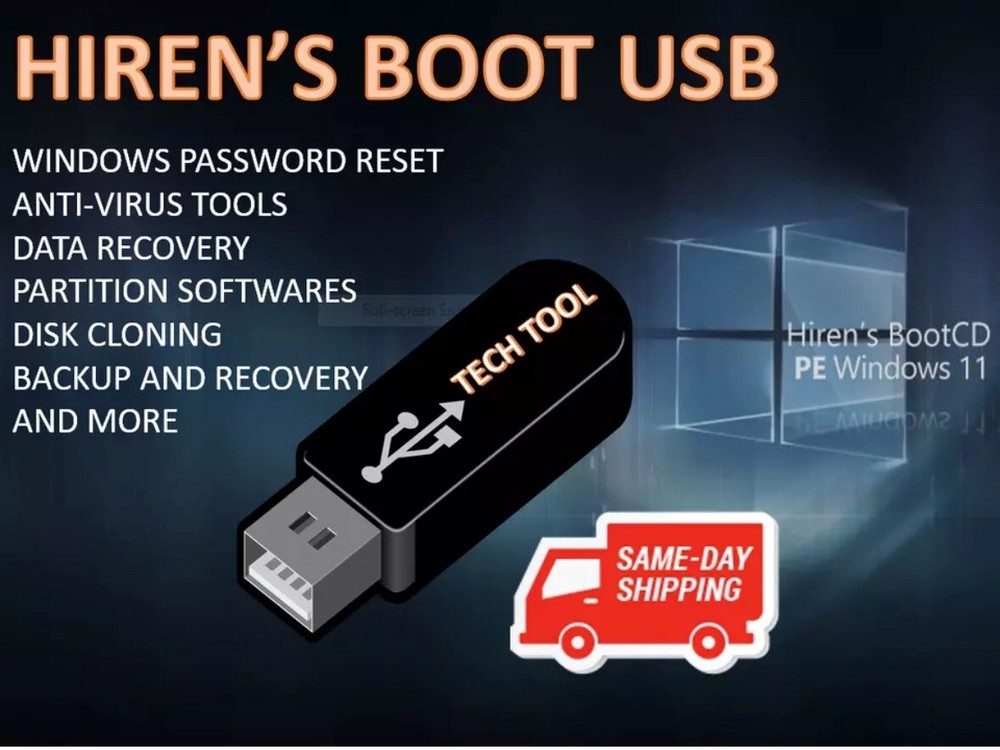 Hiren’s BOOT USB 2024 IT Support Tech Tools