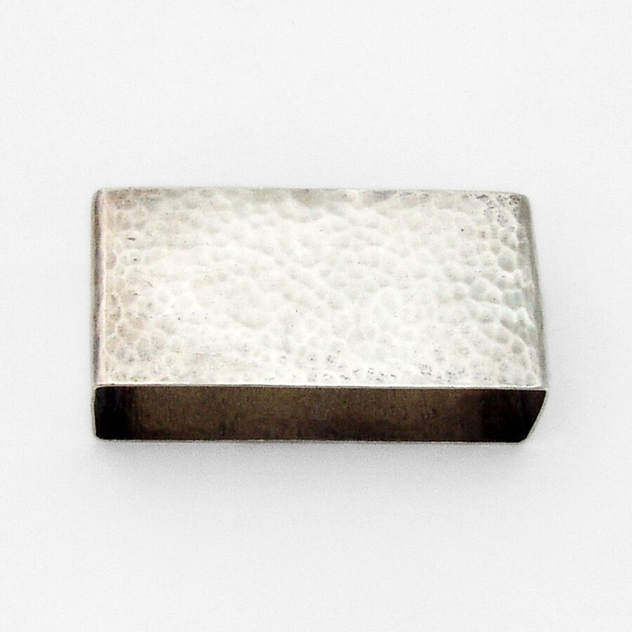 Towle Hammered Rectangular Napkin Ring Sterling Silver Mono O