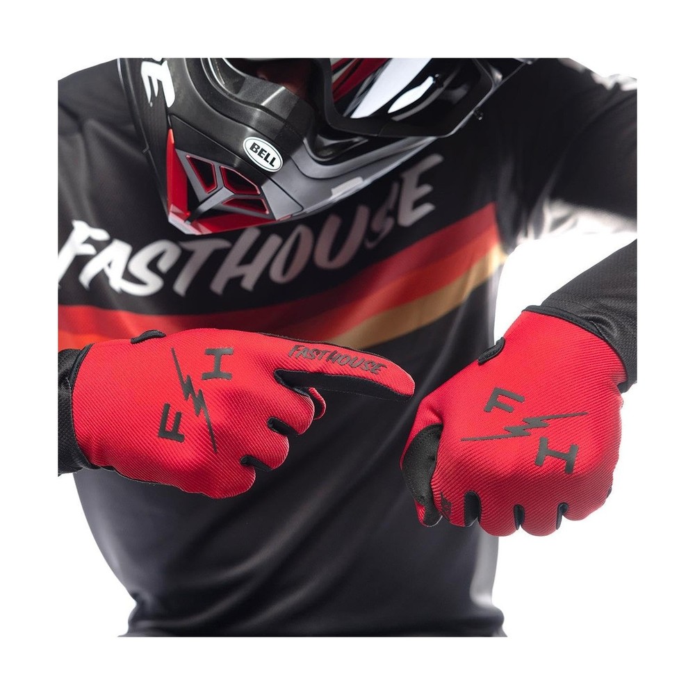 FASTHOUSE Carbon Eternal Glove Red Medium