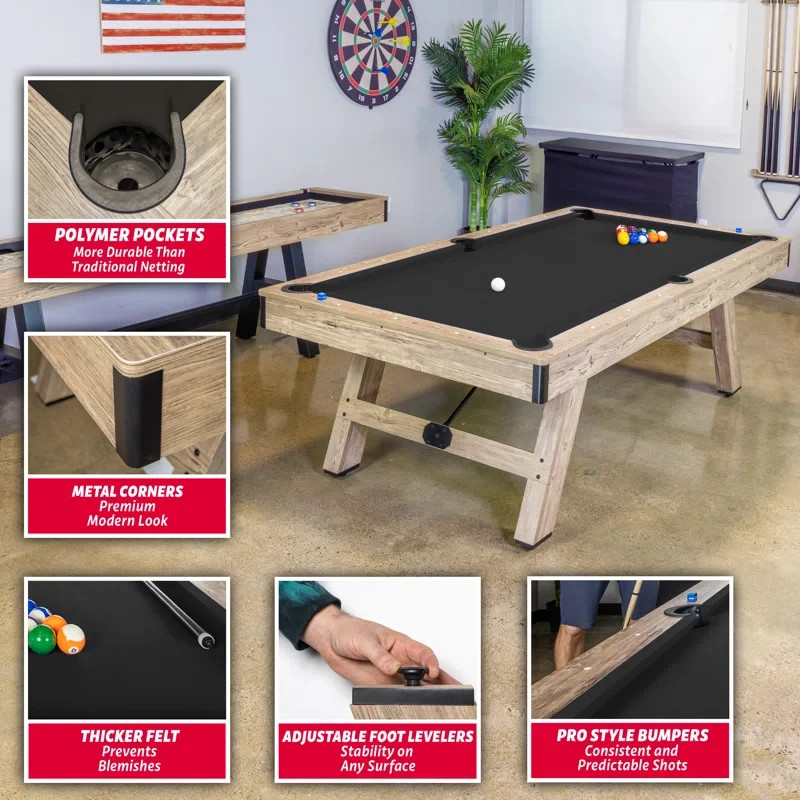 PoolTable (8 ft) (Brown/Black)