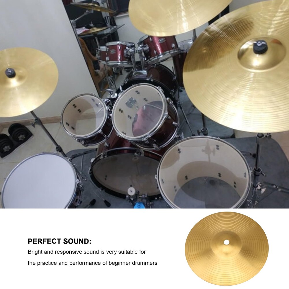 8 Inch Brass Alloy Cymbal Replacement Drum Kit Percussion Accessory