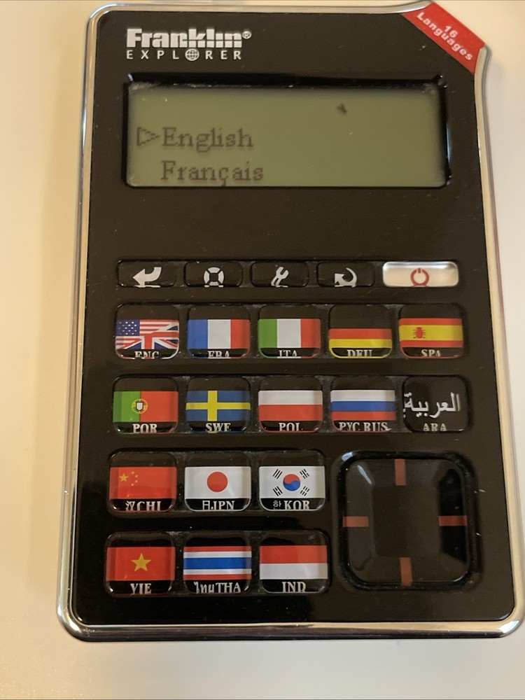 Franklin Explorer 16 Language Phrasebook Translator 2009 EST-4016