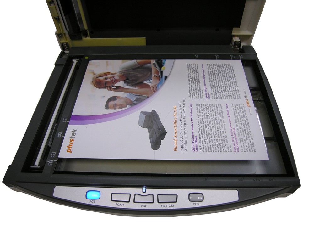 Plustek PL1530 versatile flatbed scanner with Automatic Document Feeder (ADF)