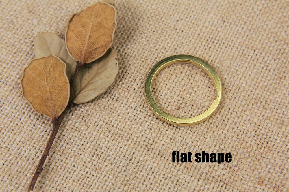10 PCS Heavy duty solid brass split key rings for keychain car keys 20mm 32mm