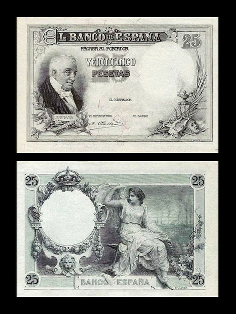 2x 25 +100 Pesetas - Issue 1908 - Reproduction - 29