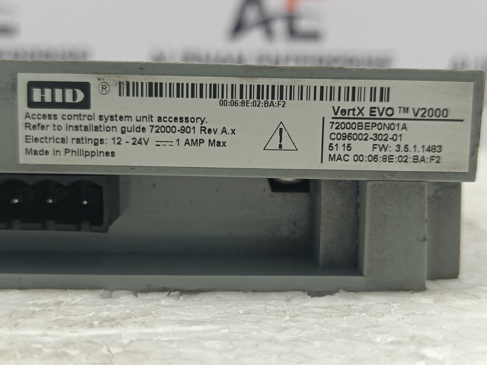 HID VertX EVO V2000 Networked Controller 72000BEP0N01A