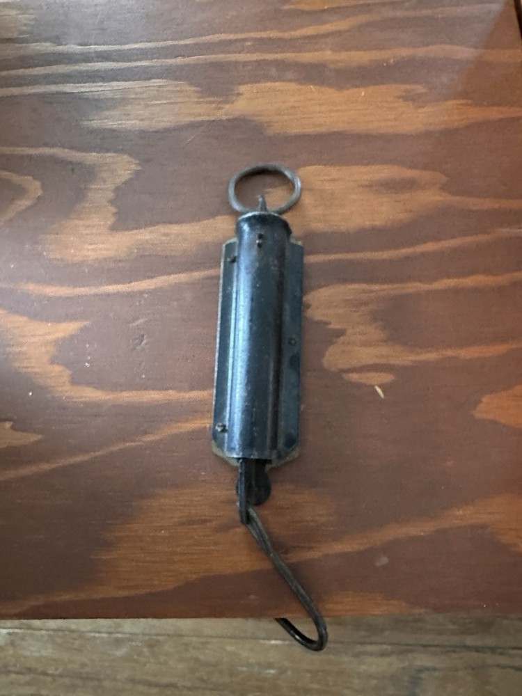 Vintage German Pocket Scale With Ring And Hook