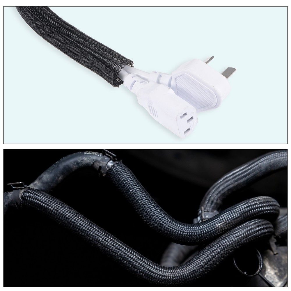 Expandable Sleeving 1/4-inch 100ft Cable Sleeve White