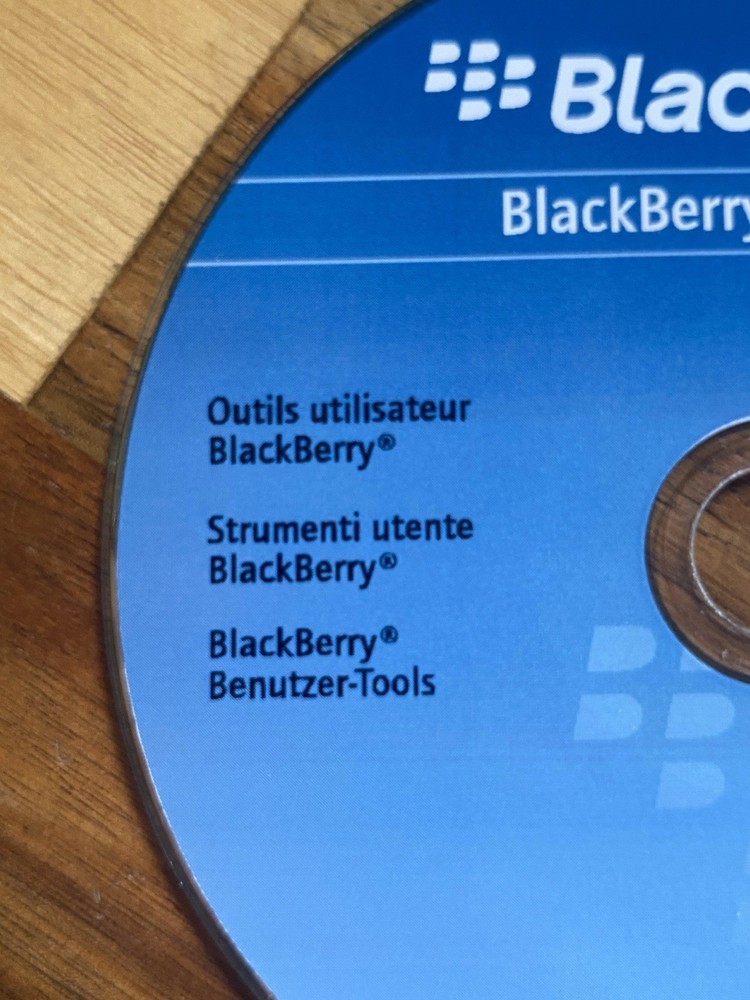 Blackberry User Tools CD Disc Software 2006