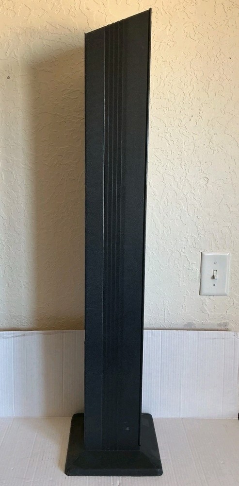 Vintage Alpha CD Storage Tower Rack 60 CD Capacity Plastic Black