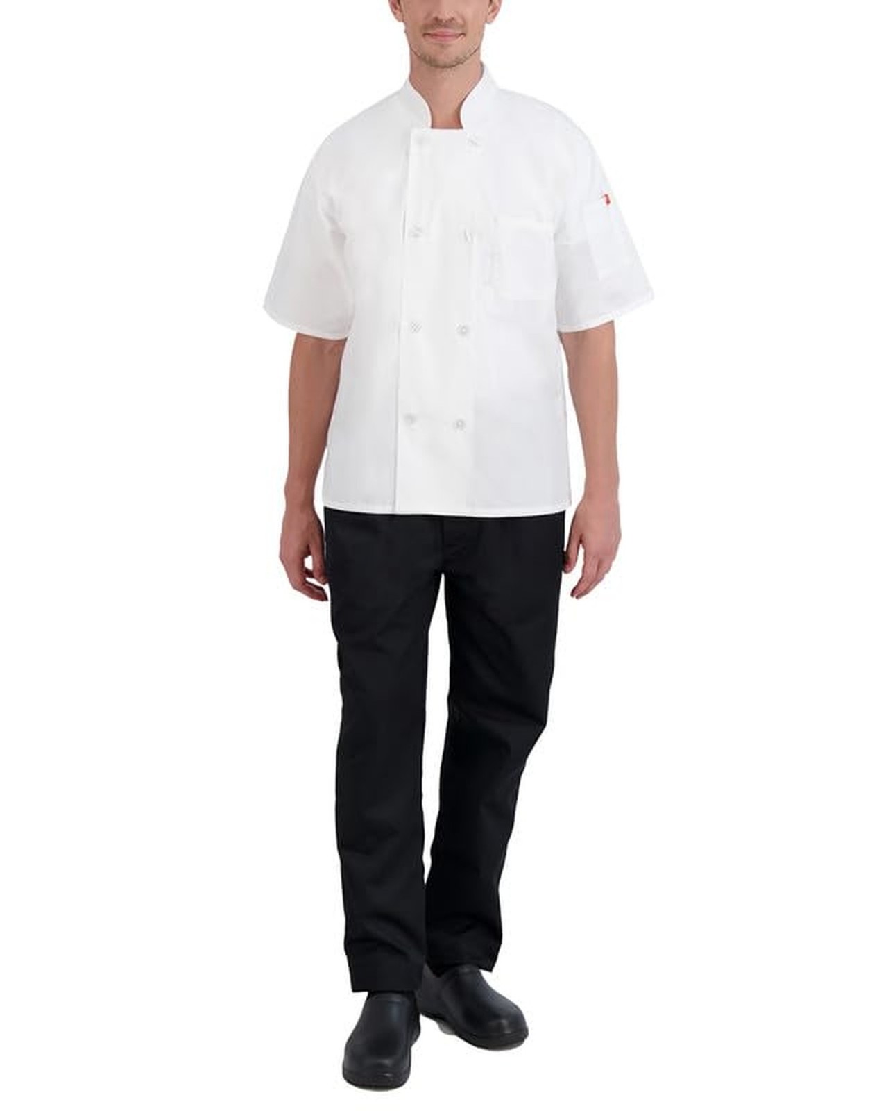 Happy Chef Men's Signature Chef Coat Medium White