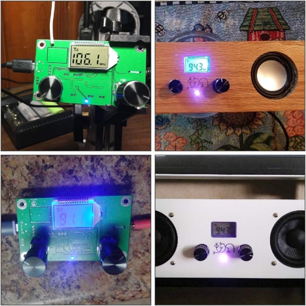 76-108MHZ FM Digital Wireless Receiver Radio Module Stereo LCD Display DSP PLL