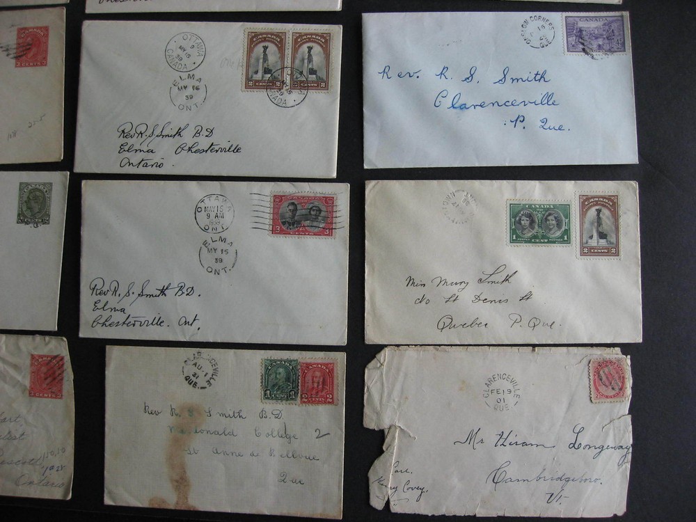 CANADA 21 old split ring cancelled covers, from old hoard, check them out!